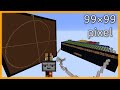 Graphing Calculator Without Commands 99×99 Pixel (Redstone) [Minecraft]