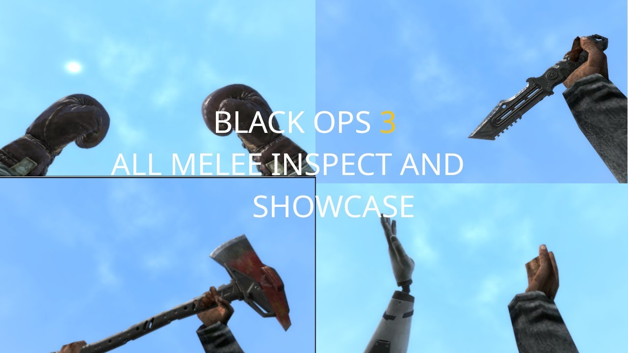 Black Ops 3 (garry's mod) all melee Inspect and Showcase