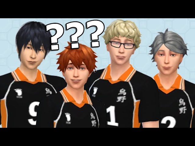 MAKING HAIKYUU BOYS IN THE SIMS!! 