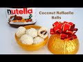 NO BAKE Coconut Truffles with Nutella/ 3-ingredient RAFFAELLO Coconut Balls Recipe