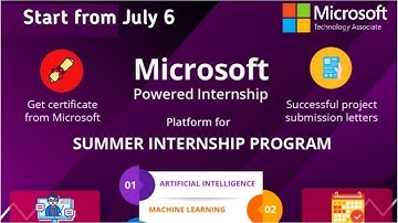Microsoft Online Summer Internship | BlockChain Internship | Skills Matter