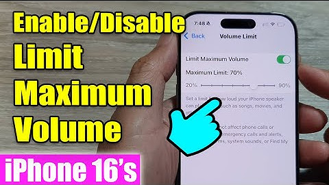 iPhone 16/16 Pro Max: How to Enable/Disable Limit Maximum Volume