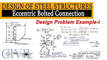 Bolted Connection Design - Eccentric Loading - 3 I Design of Steel Structures