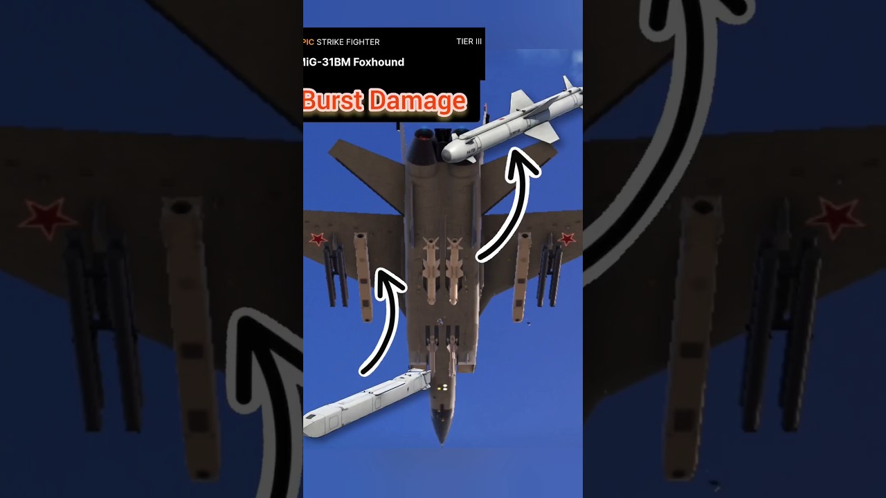 MiG-31BM Foxhound burst damage test