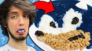 DISGUSTING Blue Sonic the Hedgehog Curry + More Sonic Food