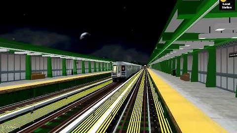 OpenBve Nyct:- R40 Slant Q Train bypass Grasmere