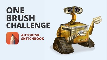 One Brush Challenge - Digital painting using Autodesk Sketchbook
