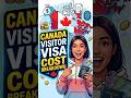 Canada visitor visa cost breakdown!  #studyabroad #canada #canadalife #toronto