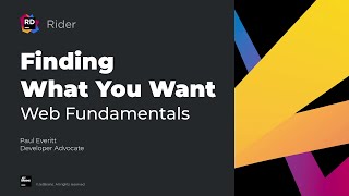 Finding What You Want - Rider Web Fundamentals