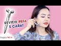 “KINH NGẠC” Lần Đầu Thử Cây Lăn Nâng Cơ Thon Gọn Mặt 😱 | ReFa S Carat Review | Happy Skin