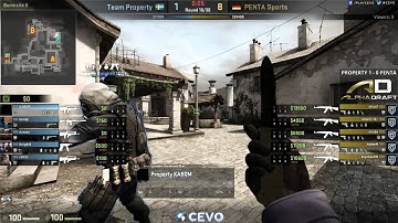 Team Property vs PENTA Sports Game 2 (CEVO-P CS:GO Season 8) - Helium & Metuz