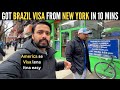 Day in new york usa  applying brazil visa