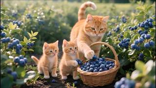 Mama Cat Trims Fur on the Farm and Makes Tiger Hat For Kittens At Home🐾🎩🐯