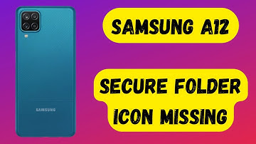 How to Add Samsung A12 Secure folder icon to home screen || secure folder icon missing