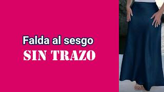 Falda en línea A | al SESGO | SIN TRAZO