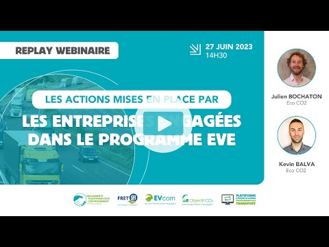 Webinaire "Les actions mises en place par les entreprises engagées dans le Programme EVE"