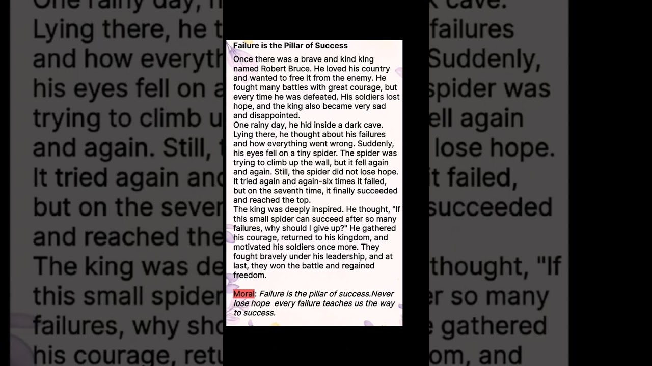 Completing story ||Failure is the Pillar of Success||