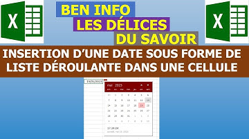 Insérer une date sous forme de liste déroulante