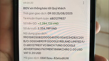 Lần đầu tiên nhận tiền từ YouTube (2025)