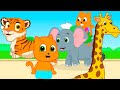 Cats Family in English - Excursion To The Zoo Cartoon for Kids