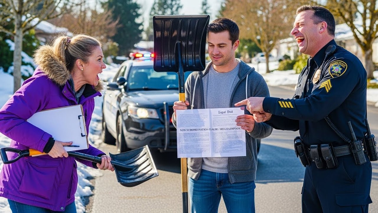 HOA Called Police After I Refused Snow Removal Duty, Officer Laughed When He Saw My Deed