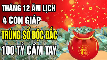 Top 4 Con Giáp Tháng 12 âm năm 2020 MAY MẮN Được Quý Nhân Nâng Đỡ Trúng Số Độc Đắc 100 Tỷ Cầm Tay