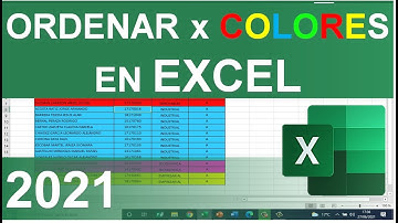 ORDENAR VALORES POR COLORES EN EXCEL