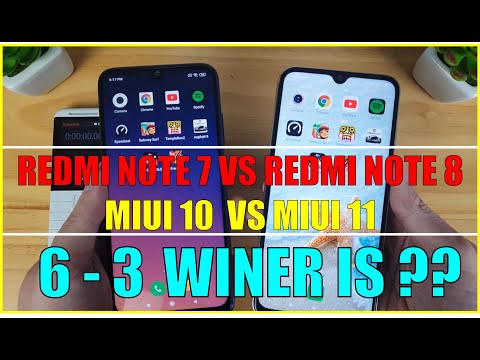 Redmi Note 7 vs Redmi Note 8 (  MIUI 10 Vs MIUI 11 ) | SpeedTest, Camera Comparison