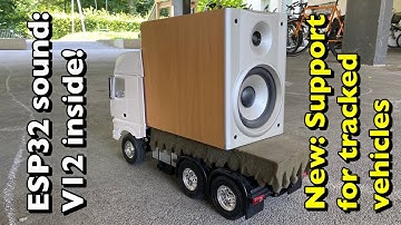 V12 Diesel for the ESP32 RC Sound And Light Controller: Insane Bass, Tracked Vehicle Support!