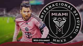 Lionel Messi Wins MLS Player of the Month for First Time #shorts