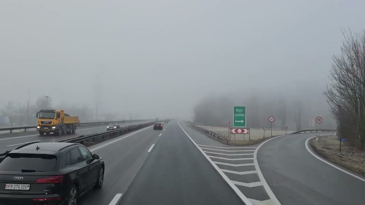 0192 POV Real Truck Driving MAN TGX 18 520 Germany Eriskirch to Austria Bludenz part 2