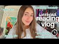 Weekend reading vlog  reading reorganizing books qa how much i read  more