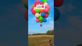 Mrbeast flew into the sky with 39 balloons