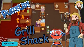Grill Shack! - *Back to Basics* Solo Play PlateUp! I Part 1  #burger #plateup #theontariogardener