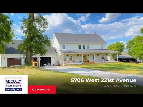 5706 West 221st Avenue, Lowell, IN home video tour