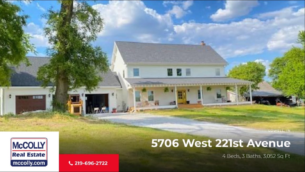5706 West 221st Avenue, Lowell, IN MLS11799820 McColly YouTube
