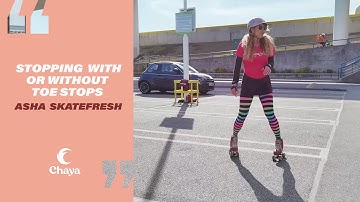 How to stop on roller skates with & without toe stops: 5 methods for beginners & intermediates