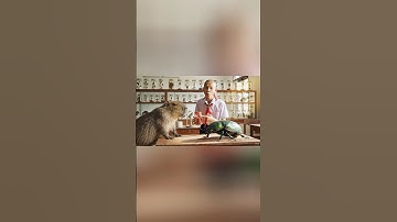 Capybara tham gia cuộc đua bọ hung cùng Hùng trọc #capybara