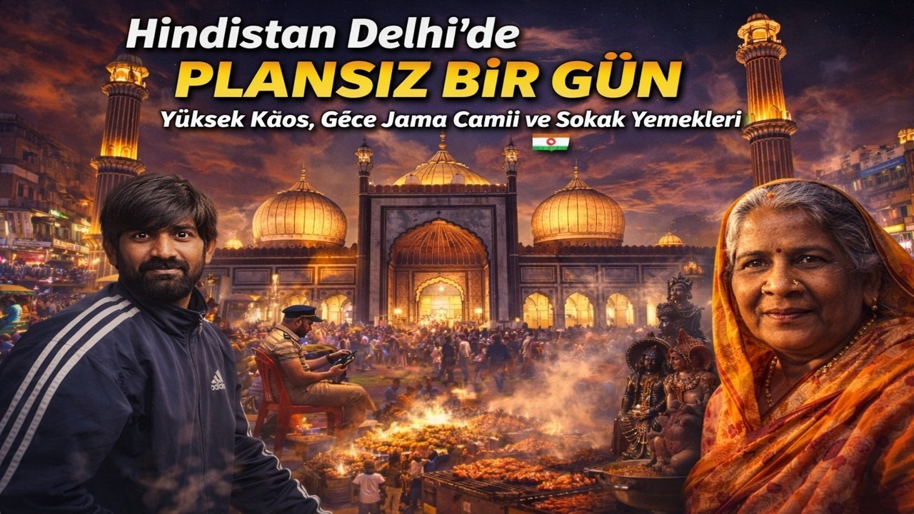 Hindistan | Delhi’nin Gerçek Yüzü: Kaos, Sokak Yemekleri Gece Hayatı ve Dev Pazarı 🇮🇳
