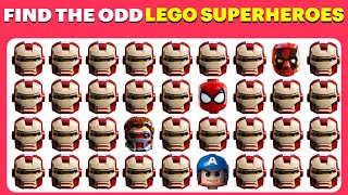 Find The ODD LEGO Marvel SuperHeroes | 25 Ultimate Superheroes Quiz Levels🦸‍♂️🕷️