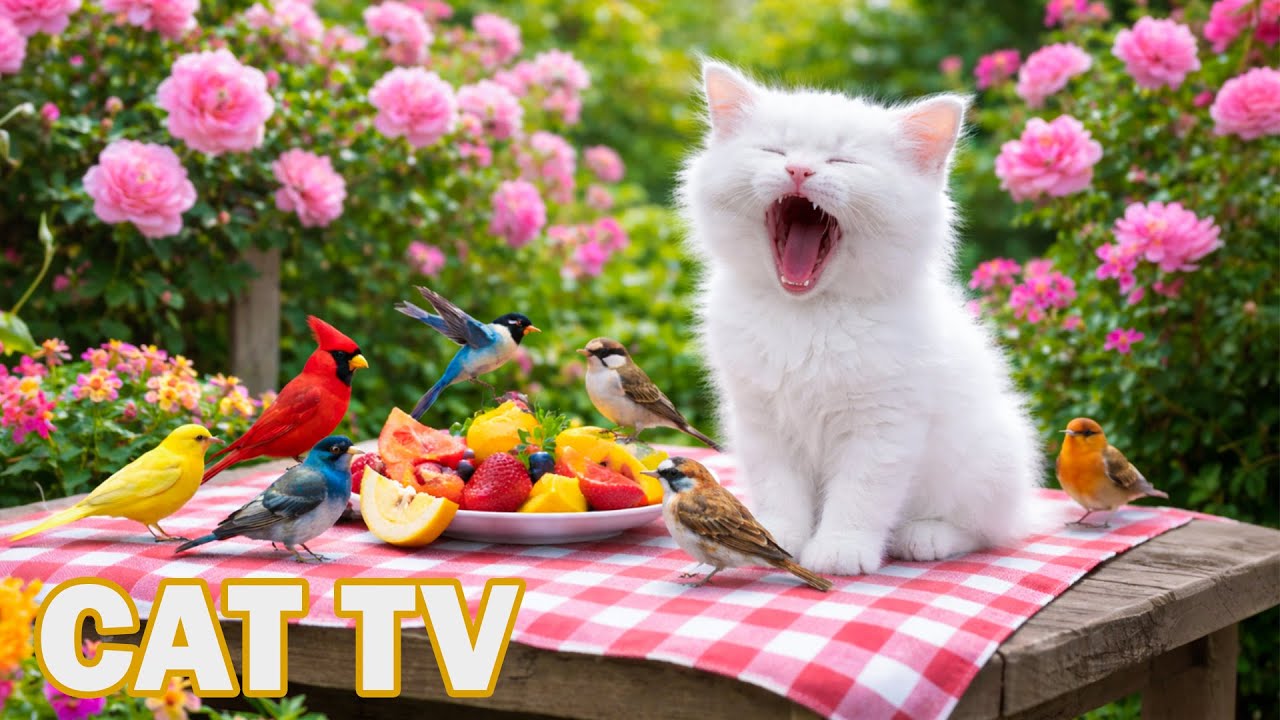 Dog TV & Cat TV 😺 🐿️ Nature Gathering of Birds, Squirrels & Pheasants | 4K HDR Cat Games