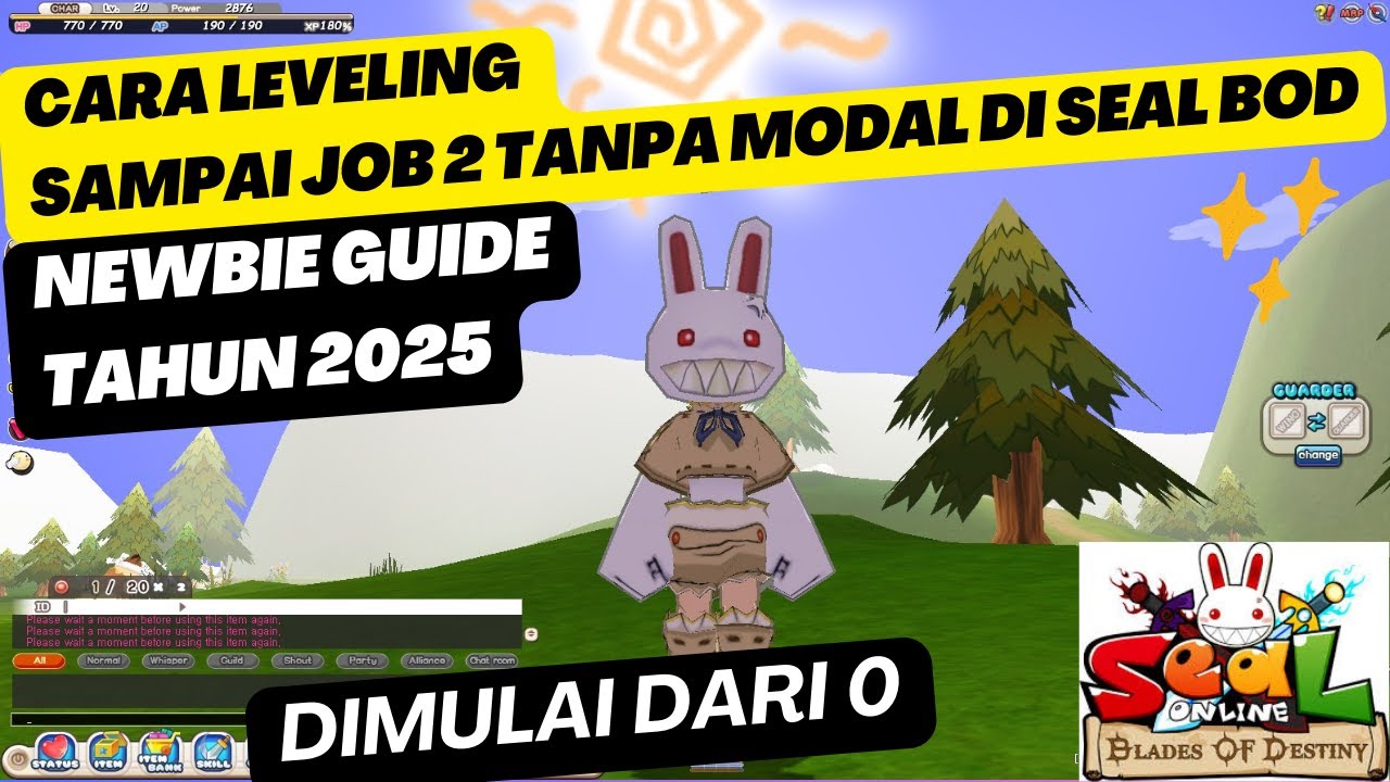 Seal Online BOD - Newbie Guide Cara Leveling Sampai Job 2 Tanpa Modal Tahun 2025