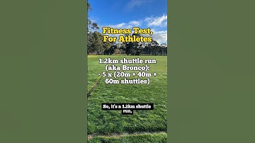 The 1.2km Shuttle Run (aka Bronco) - A simple fitness test for athletes