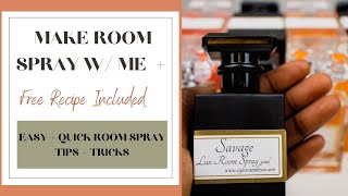 Make Room Sprays With Me| Re-launching My Business| Sharing My Room Spray Recipe