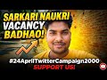 24 April Twitter Campaign 🚨 UPSI Twitter Campaign | UP SI Increase 2000+ Post |