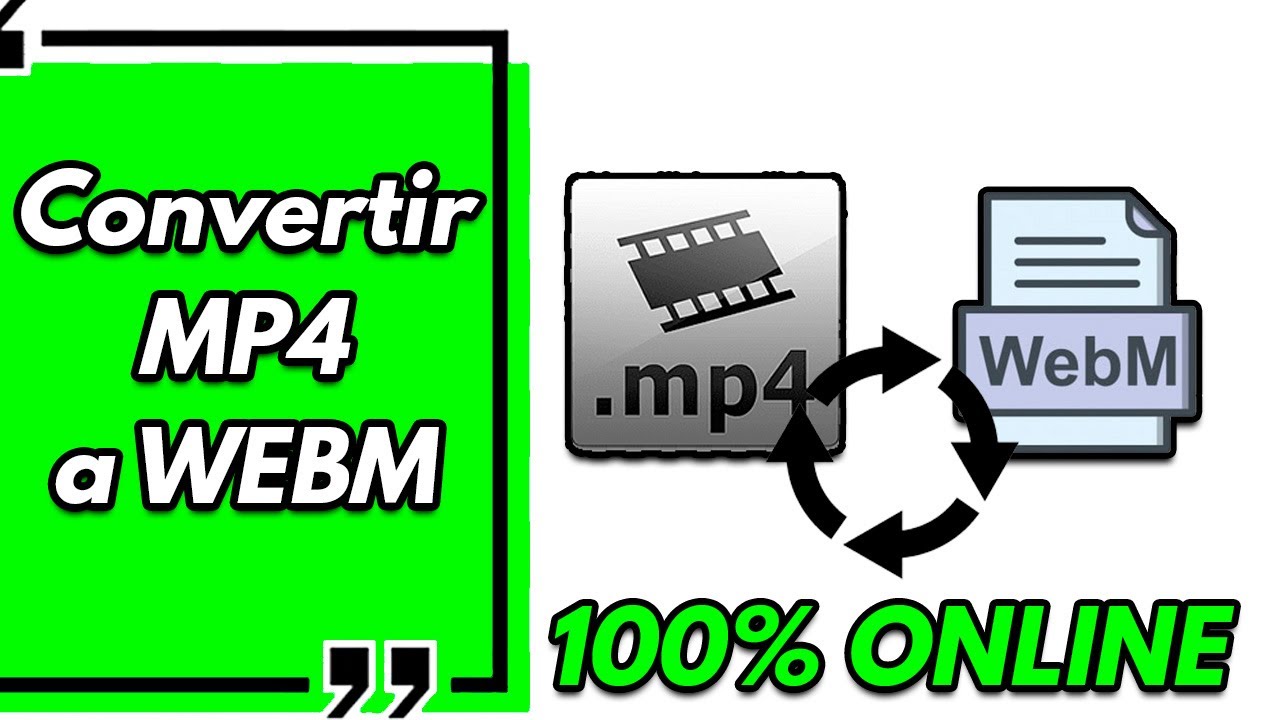 ➡️ Cómo CONVERTIR de MP4 a WEBM (Archivo Vídeo) || Fácil, Gratis y Sin  Programas (2023) - YouTube