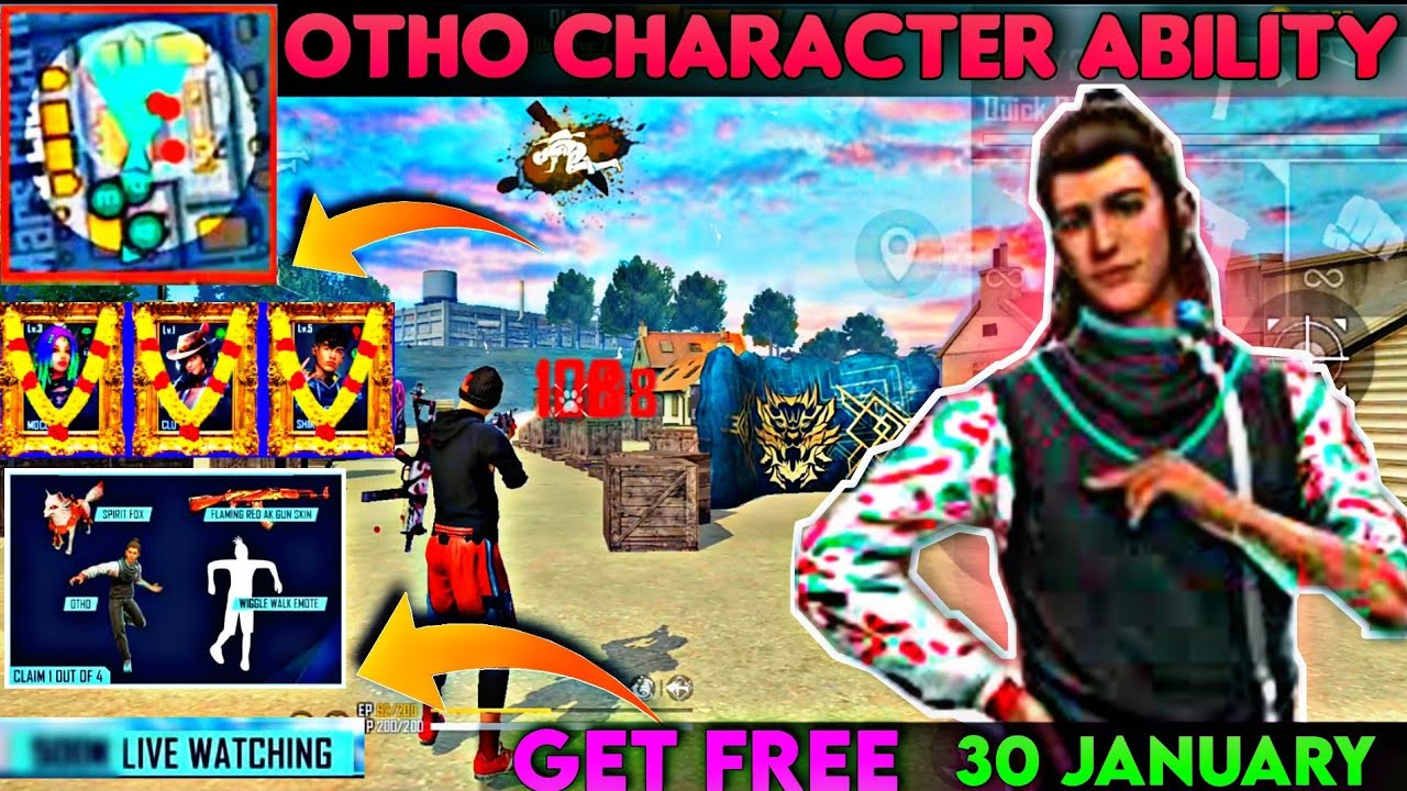 ✨OTHO CHARACTER ABILITY TEST IN FREE FIRE💥||⚡HOW TO GET FREE OTHO CHARACTER IN FREE FIRE🔥