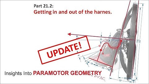 Getting in and out of the harness update. Paramotor geometry 21.2