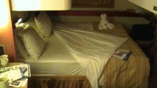 This is a short video of what an inside cabin looks like when it is set up for the night. The configuration included two upper bunks and 
