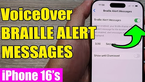 🗣️ iPhone 16/16 Pro Max: How to Turn On/Off VoiceOver BRAILLE ALERT MESSAGES